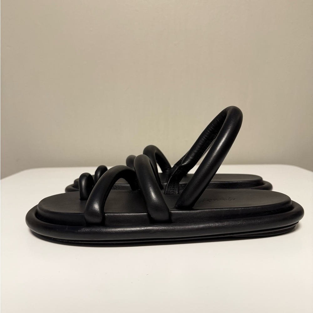 MARSELL Spalmata Toe-Ring Flat Sandals Black Women’s EU 37.5 US 7.5 UK 4.5 - Picture 1 of 9